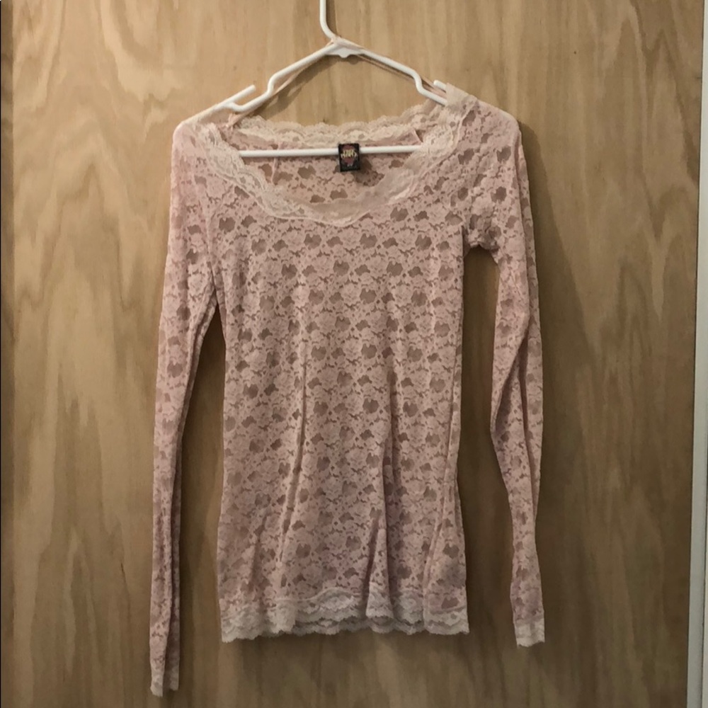 Free People lace blouse.